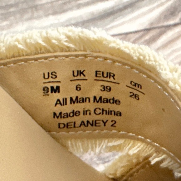 NIB Naturalizer Delaney 2 9M Woven Ankle Strap Comfort Platform Sandal Natural - Picture 10 of 12